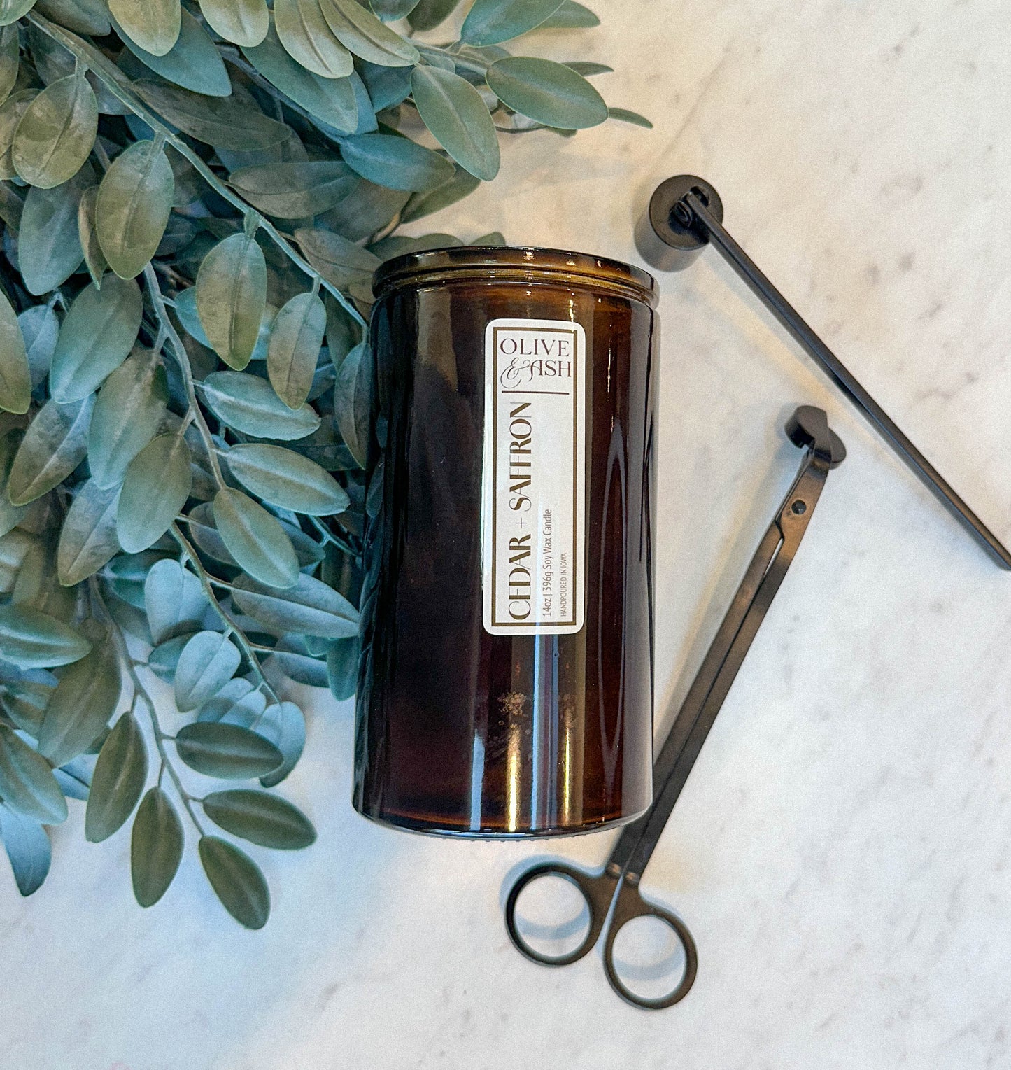 Cedar & Saffron Soy Candle