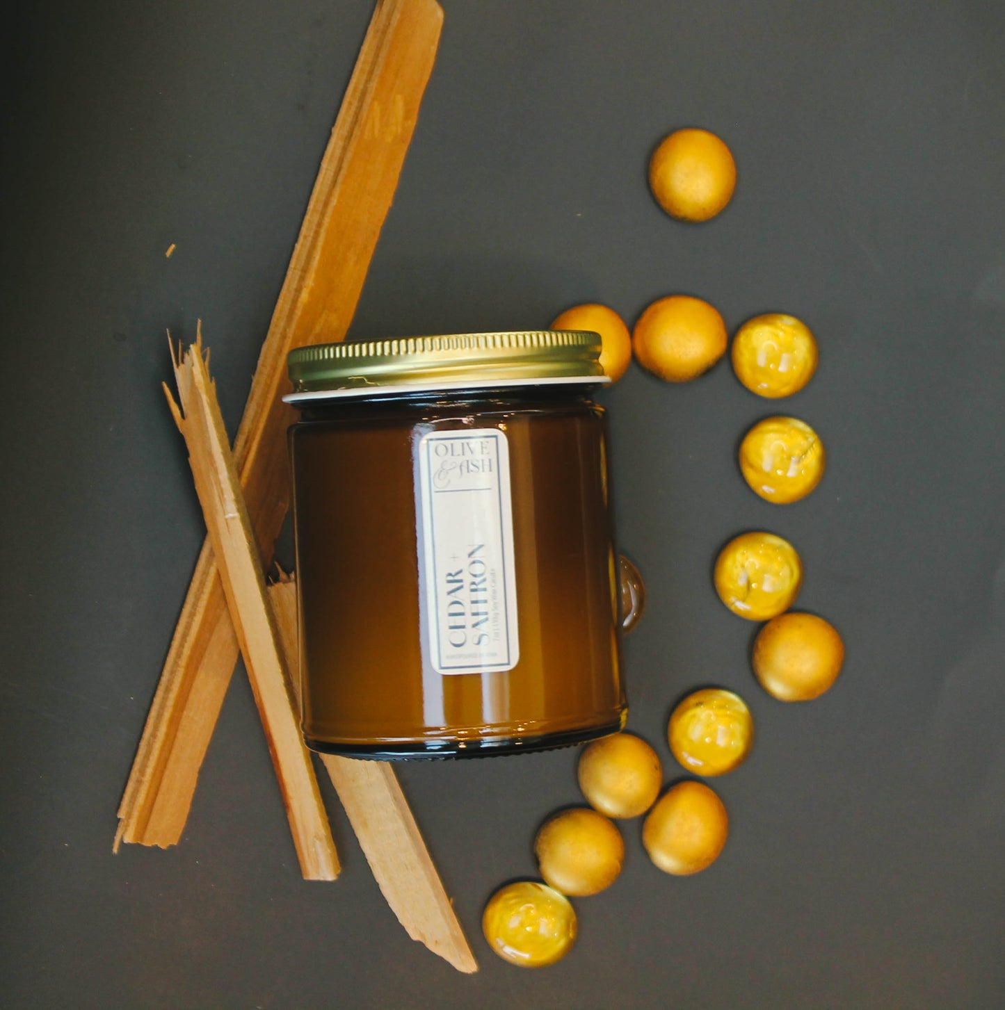 Cedar & Saffron Soy Candle