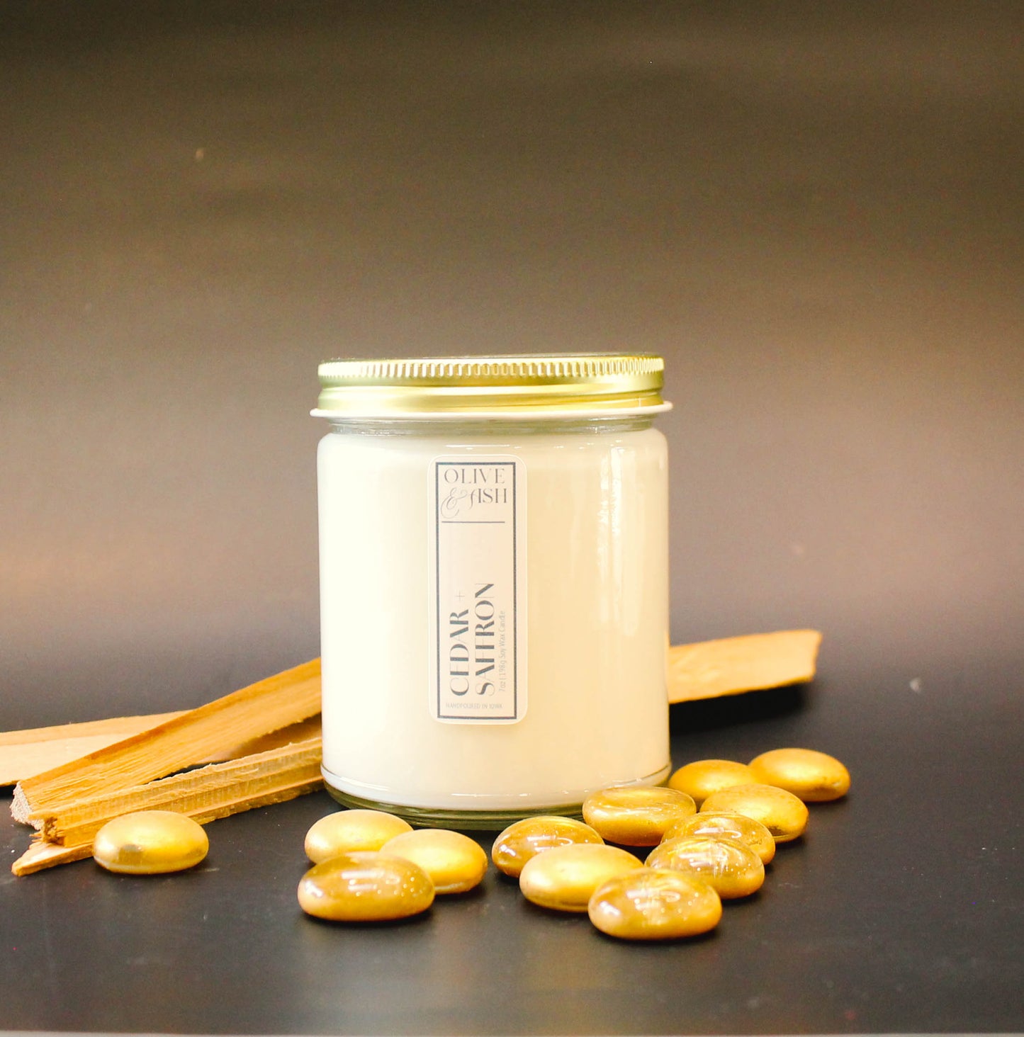 Cedar & Saffron Soy Candle