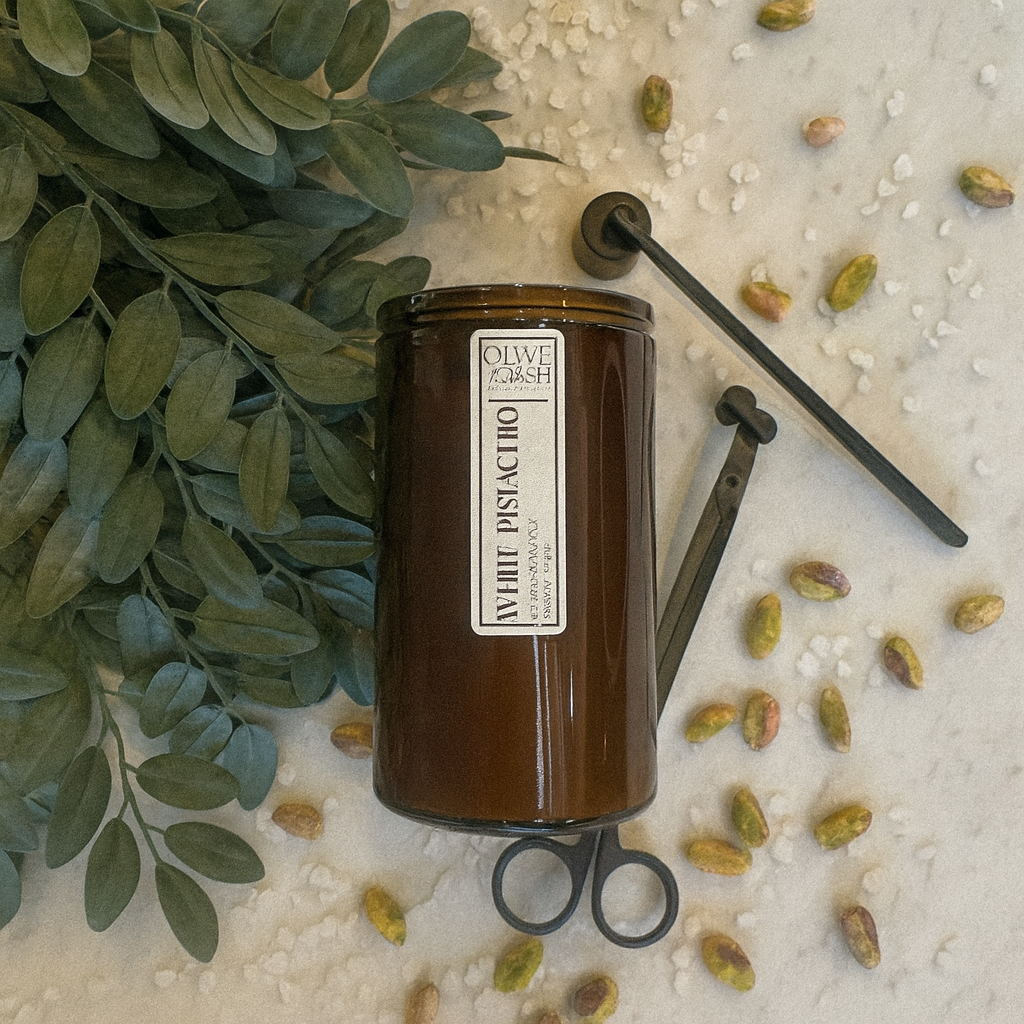 White Pistachio Soy Candle