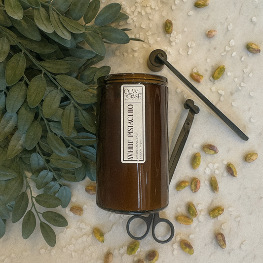 White Pistachio Soy Candle
